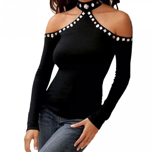 ❇️❤️👁✳️ ♥️COLD SHOULDER TOP GORGEOUS - Picture 7 of 8